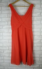 Katies Evening dress orange 12 womens V-neck sleeveless 