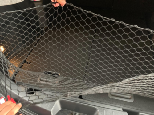 Mustang Carbon Fiber Trunk Rear Trunk Cargo Net For Ford Mustang 2015-2025 - Envelope Style Organizer, Black Mesh, Easy Install 2020 Ford Explorer Xlt Accessories - Foto 8