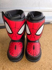 NEW Marvel Spider-Man Boys' Light-Up Winter Rain/Snow Boots Size: 7