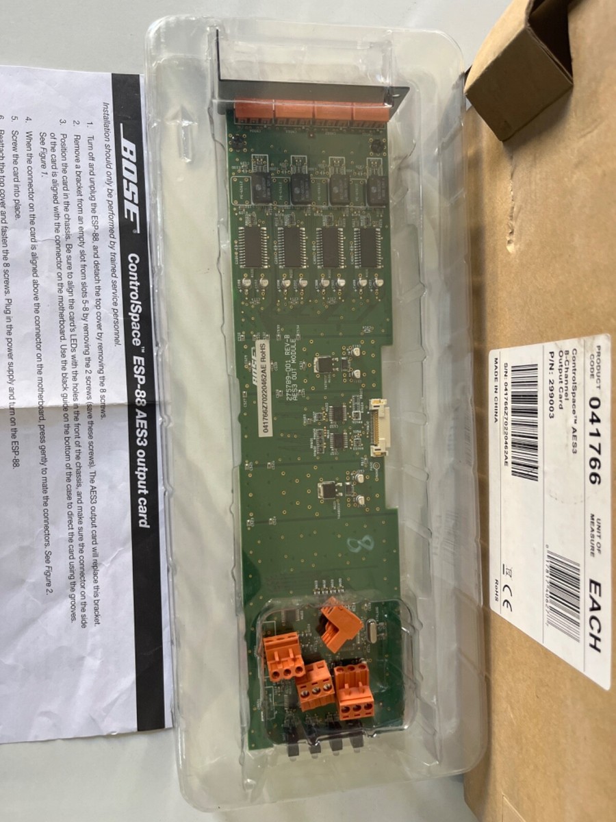 BOSE Controlspace ESP-88 AES3 8-channel output card 041766 (299003