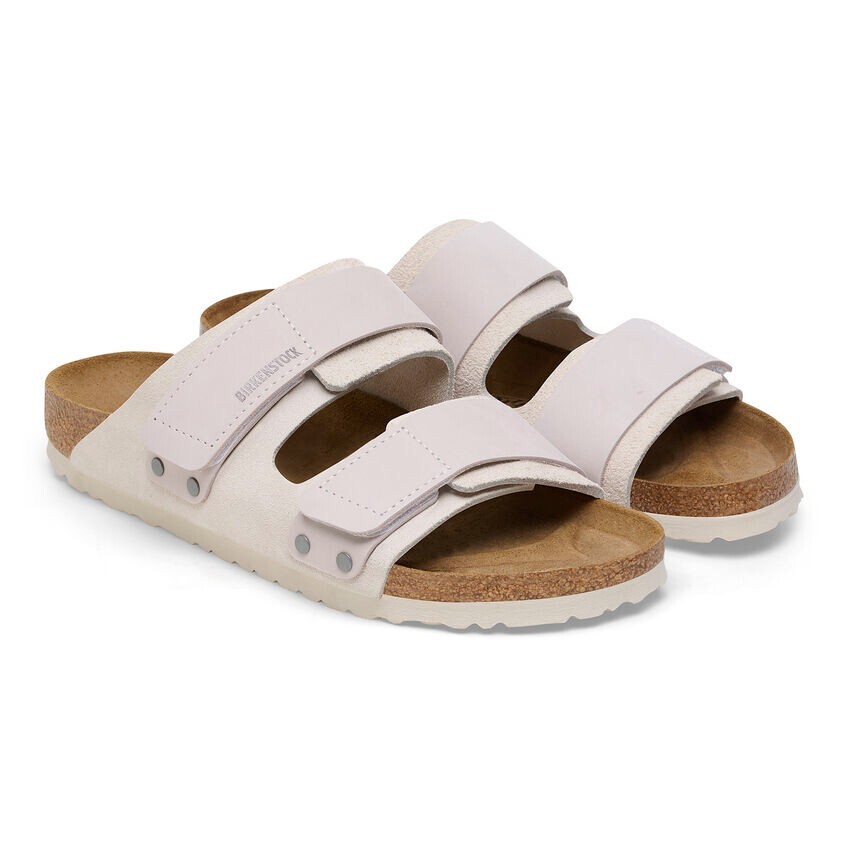Birkenstock Uji Nubuck Suede Leather Antique White Sandals Birkenstock Uji Nubuck Suede Leather Antique White Sandals