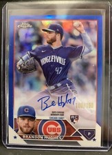 2023 Topps Chrome Brandon Hughes Blue Refractor /150 Chicago cubs