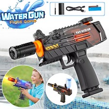 Electric Water Guns Ultimate Battle Blaster with Realistic Gun Muzzle Flame Gift
