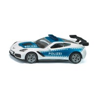 "Siku 1525 Chevrolet Corvette ZR1 \"Polizei\" Weiss/Blau MaßStab Ca 1:56 Modellauto"