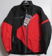 Men's Choko Design Gravity Sporty Waterproof Parka Jacket Red Size XL