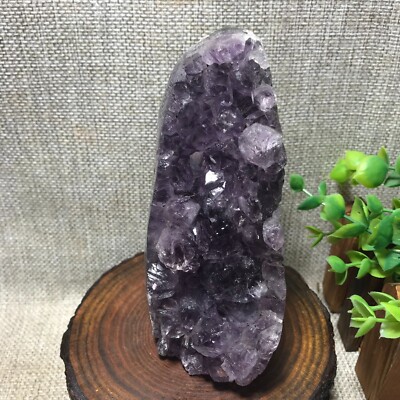 712g Natural Amethyst Cluster Geodes Cut Base Quartz Crystal Healing Specimen 53
