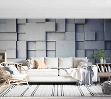 3D Solid Square Wallpaper Wall Mural Removable Self-adhesive 399