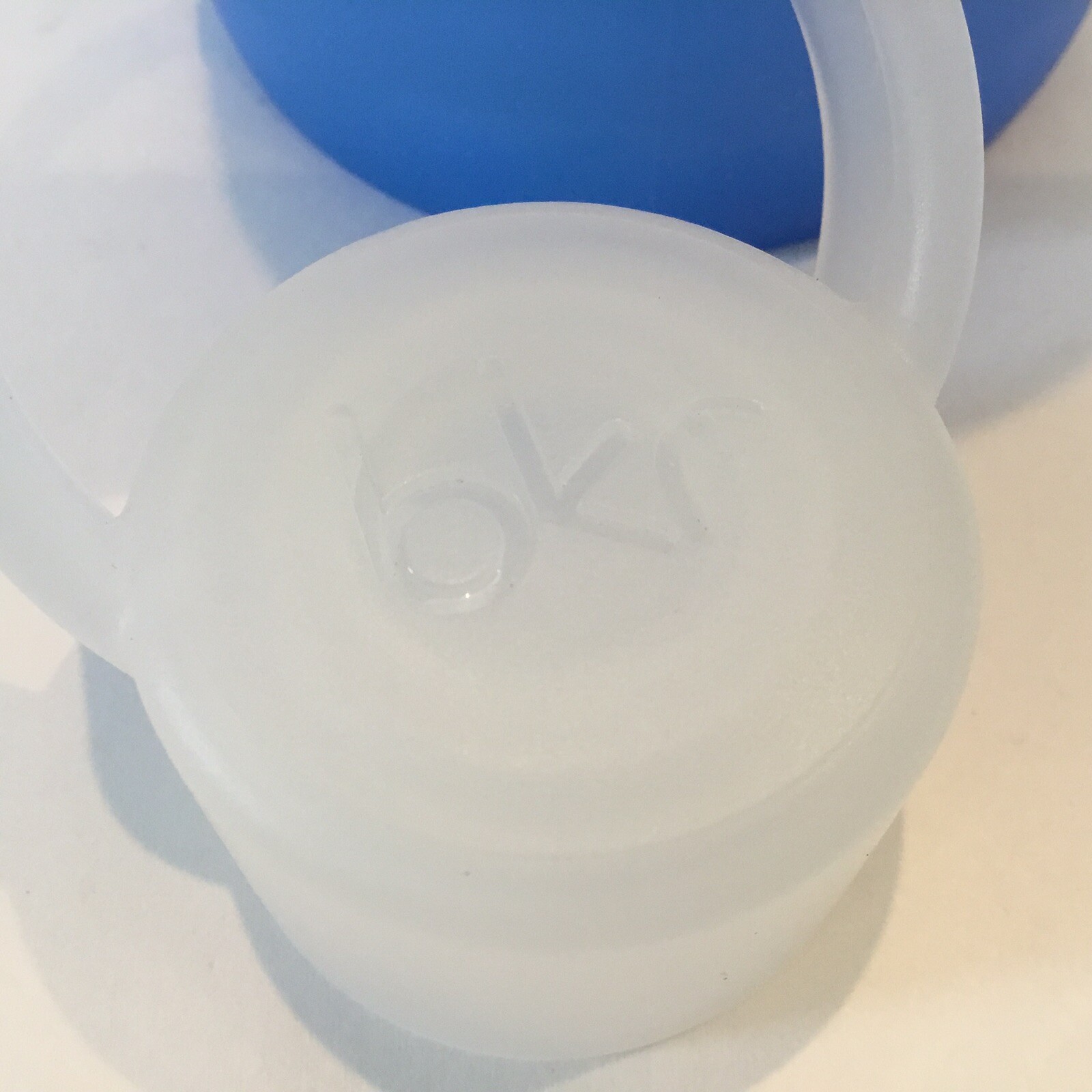 BKR Water Bottle Glass With Blue Silicon Cover