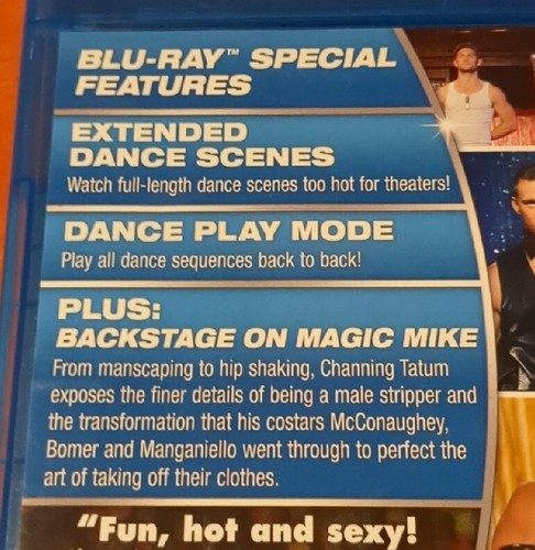 Magic Mike blu-ray Channing Tatum Joe Manganiello Matthew McConaughey - Picture 5 of 5