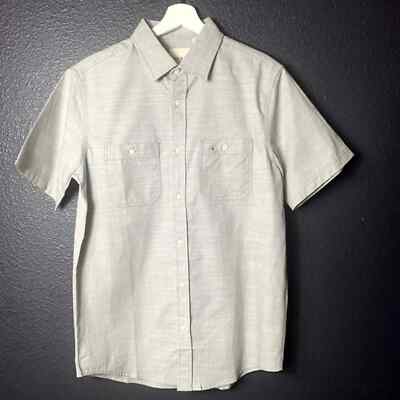 NWOT HOLTON CANVAS Men's Gray Button Up Polo Size Small