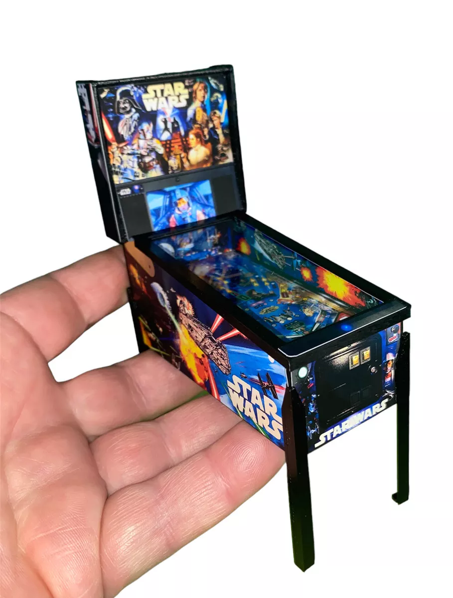 Mini Replica “Star Wars” Pinball Machine Scale Model, Keepsake, Trophy, Etc.