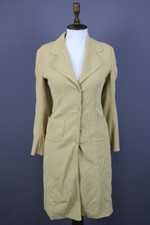 PRADA MILANO Beige Single Breast Trench Pockets Coat Jacket Size 38