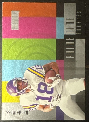 Randy Moss 1998 Skybox Premium Prime Time Rookies HOF Rookie Card #7 (6216)