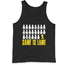 Image of Same Is Lame Vest Shirt,Be Unique Vest,Stand Out Apparel,Individuality Vest Top