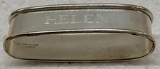 Sterling Silver Napkin Ring Name Engraved “Helen” By Lunt