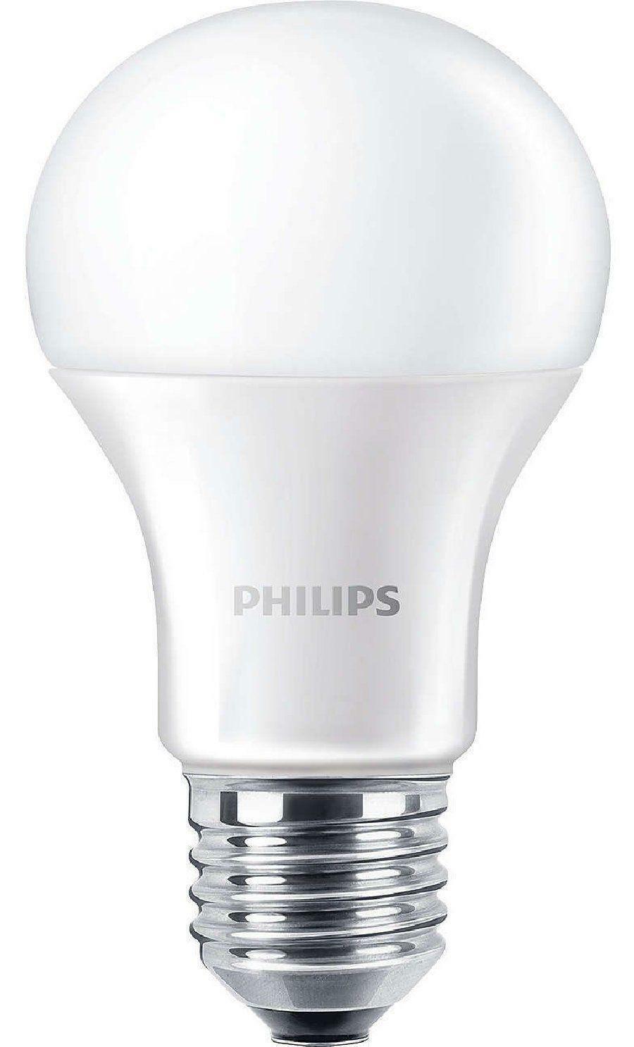 PHILIPS LAMPADINA LED, ATTACCO E27 LUCE BIANCO NATURALE 4000°K EQUIVALENT COREP
