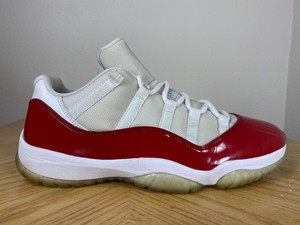 Men's Nike Air Jordan 11 Retro XI Low Cherry Varsity Red White Sz 11 528895-102 884751516702 | eBay