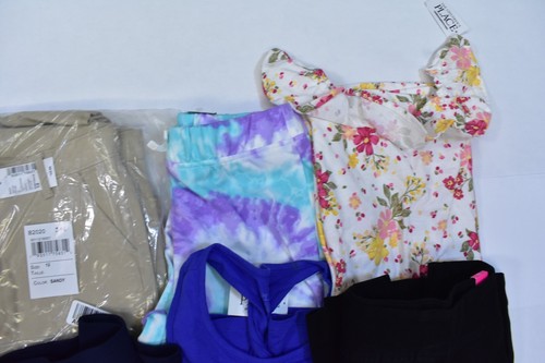 The Children's Place Lot Of 21 Girls Size Large 10/12 Mixed Seasons Tops Bottoms - Picture 3 of 8