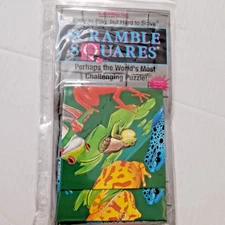 VTG 1990s Scramble Squares Frogs Puzzle Challenging Game 12" x 12"- Sealed