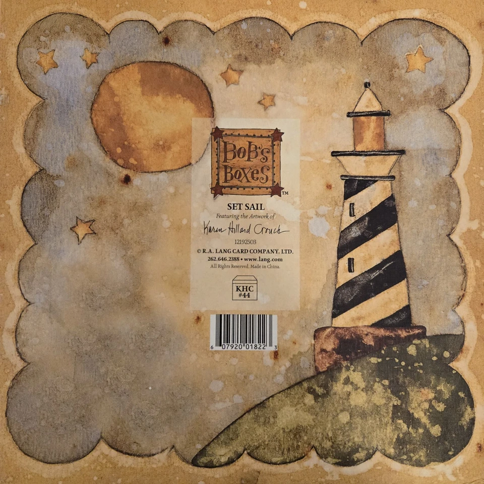 Bob's Boxes 2 Piece Nested Box Decor Set Sail RA Lang Card Company - Image 4 of 4