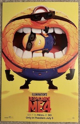 2024 Despicable Me 4 MINIONS 11x17 Cinemark Promo POSTER
