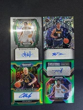 (4) NBA RC Rookie Auto RJ Hampton Collin Welp Adam Flagler Timmy Allen