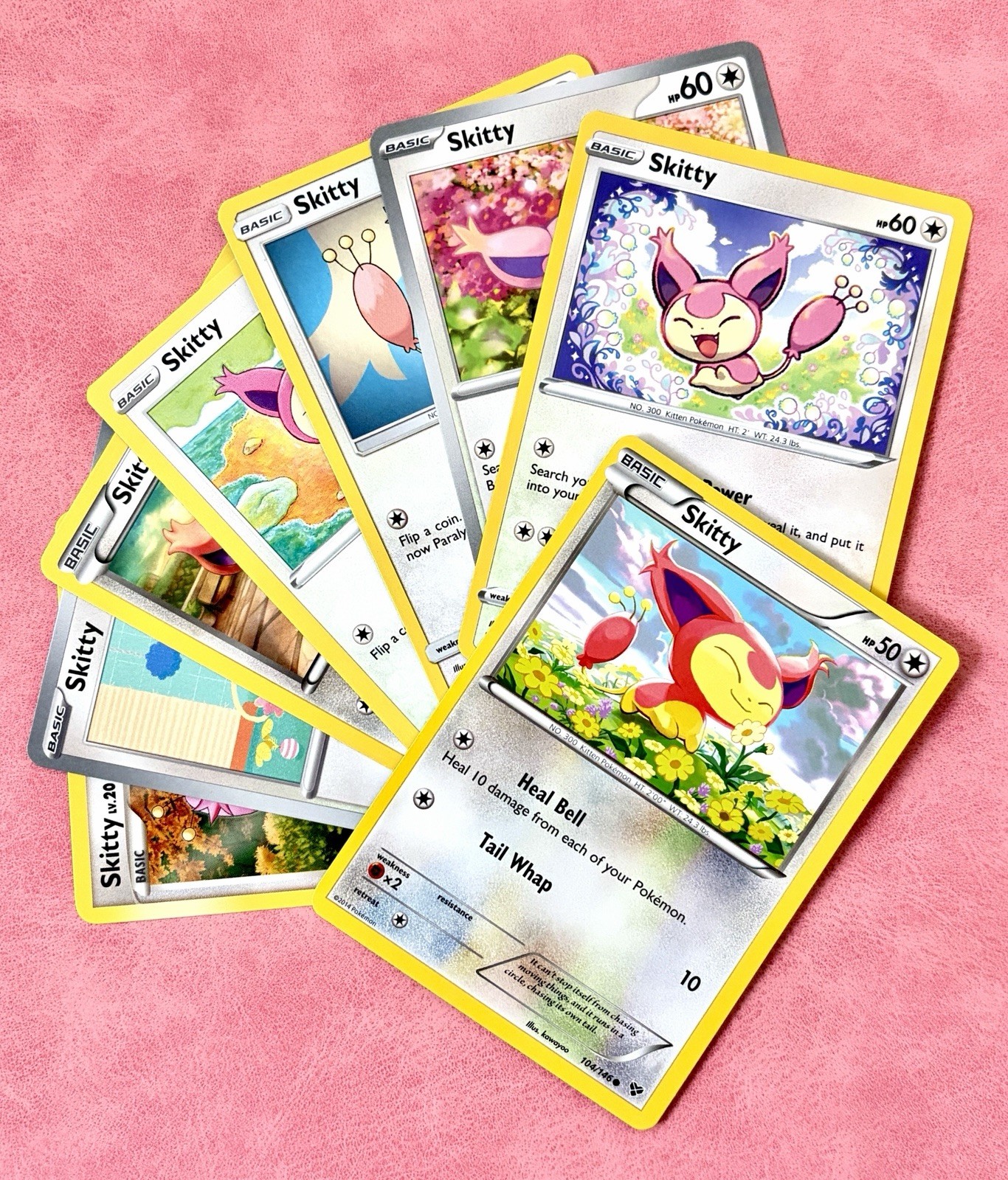 Skitty~  Bundle~ Pokémon Cards~ Cute Pokemon Card Lot