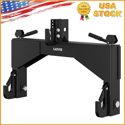 3 Point Quick Hitch 4000 LBS for Cat 2 Tractors Attachments W/ 2'' Receiver Hitch