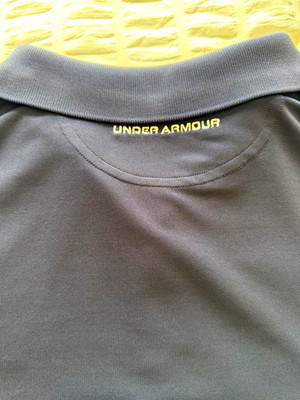 Under Armour Men's Gray Solid Loose Fit XL Short Sleeve Collared Polo Shirt