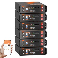 48V 100Ah LiFePO4 Battery 5.12kWh Server Rack...
