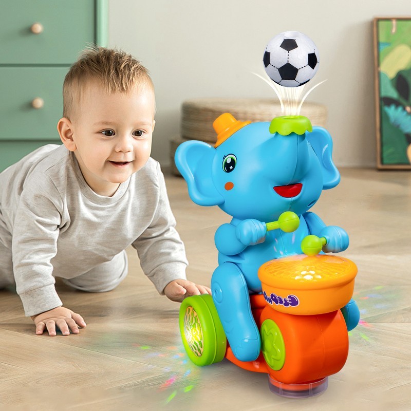 Musikalisches Elefanten Babyspielzeug mit Licht – Lernspielzeug für Baby