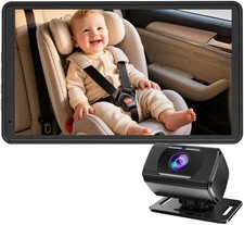 7.2Inch Baby Car Camera Monitor 1080P HD Rear Facing Night Vision 360 Angle