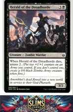 Magic the Gathering MTG War of the Spark Herald of the Dreadhorde #93