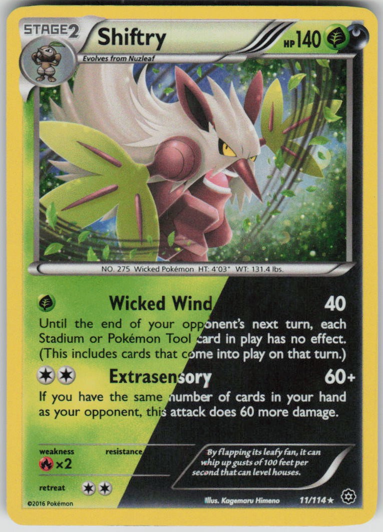Pokemon Shiftry 11/114 Cosmos Holo NM/LP Promo PKMN 011/114