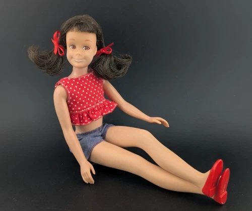 Vintage 1960s Mattel #1120 Skooter Doll Bend Legs in Original Outfit