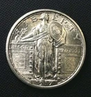 Uncirculated 1917 Type 1 Standing Liberty Quarter Superb strike full head Blazer