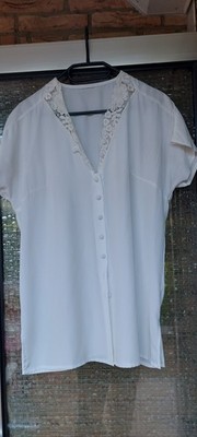 Da.Bluse, Weiß, Gr XXL, Marke:Luie, Kurzarm,