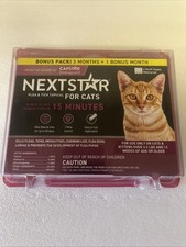 Nexstar Flea Tick Topical, Cats over 3.5 lbs Fast Acting SPECIAL 4 Month Supply
