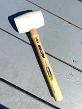 Stanley Bostitch Rubber Mallet 57-535; Has Hickory Handle