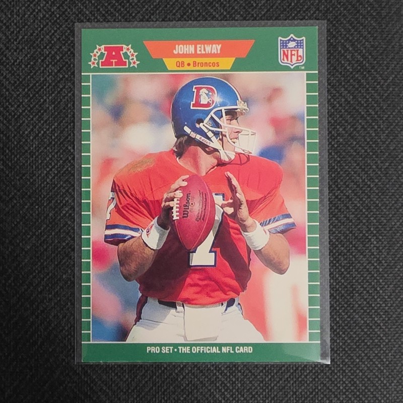 Pro Set 1989 John Elway #100 Denver Broncos NFL Football Base Card