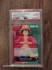 2022 ONE PIECE OP01 DEMO DECK-ERRATA #003 MONKEY D. LUFFY PSA 10 low population