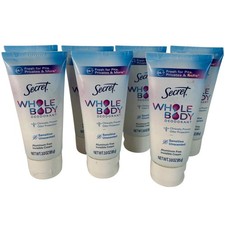 7 Pack Secret Whole Body Deodorant Sensitive Unscented Aluminum Free Cream 3oz
