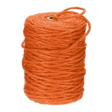 Natural Jute Twine String 328ft x 3mm Long Strong Ribbon Twine Rope Orange