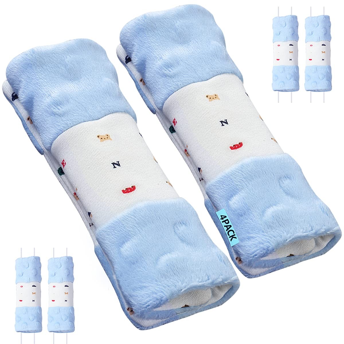 Protège-Ceintures Siège Auto Cosy Coussinet de Sécurité Enfant Lot de 4