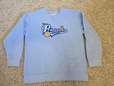 Disney Store Princess Academy Sweatshirt Girls 10/12 Large Powder Blue Aurora - Image 1 of 4