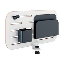 Leitz Ergo Small Pegboard Desk Organiser White Grey MDF Plastic White