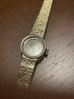 Vintage Ladies Saxony Watch Swiss Made Bark Finished Bracelet — photo 2