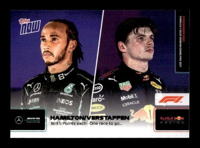 2021 Topps Now Formula 1 #78 Lewis Hamilton/Max Verstappen 369.5