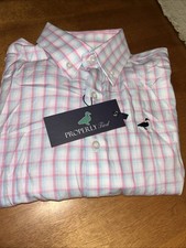 Properly Tied Boys Collar Long Sleeve Button Down F Shirt Pink Size 5