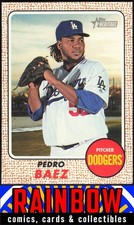 2017 Topps Heritage #78 Pedro Baez Rookie Los Angeles Dodgers